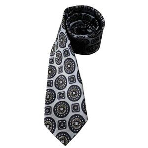 JOS. A. Bank Heritage Collection Mens 100% Silk Necktie Medallion Pattern